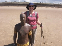 Anthony Gormley sculpture on Crosby Beach